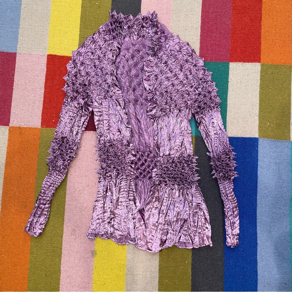 Purple Popcorn Texture Women's Top